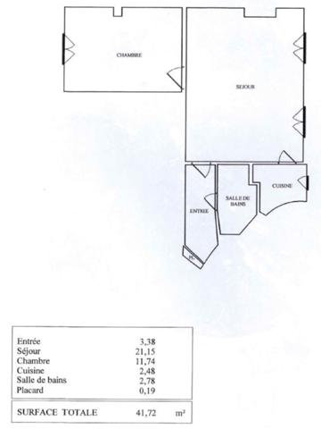 Appartement Paris 12 - 2 pièces 41.72 m2