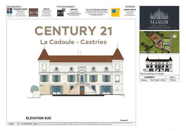 Appartement à vendre  3 pièces - 78,60 m2 NIMES - 30