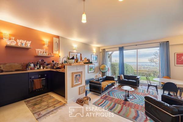 Deux pièces vue mer rénové par architecte