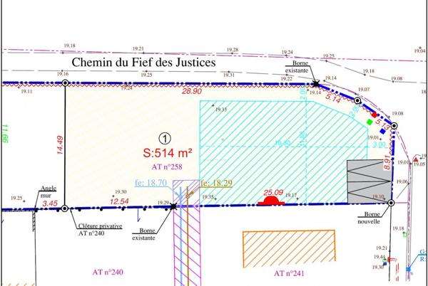 Terrain à bâtir de 514m² viabilisé