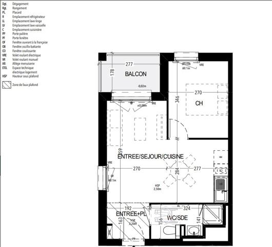 Appartement 2 pièces 36.91 m2