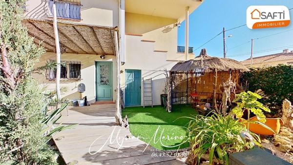 APPARTEMENT F3 EN REZ DE JARDIN, +ATELIER + PARKING ET  GARAGE - SAINT AYGULF (83370)