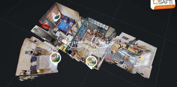 APPARTEMENT F3 EN REZ DE JARDIN, +ATELIER + PARKING ET  GARAGE - SAINT AYGULF (83370)