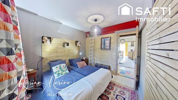 APPARTEMENT F3 EN REZ DE JARDIN, +ATELIER + PARKING ET  GARAGE - SAINT AYGULF (83370)