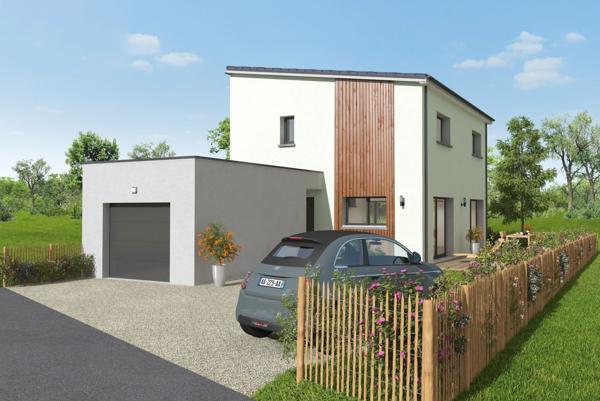 Terrain + Maison à vendre 4 pièces - 104 m²