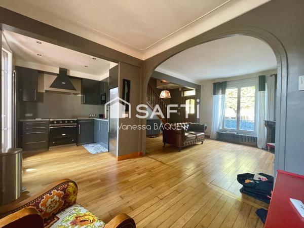 Meulière 6 pièces, 4 chambres, proche gare et commodités