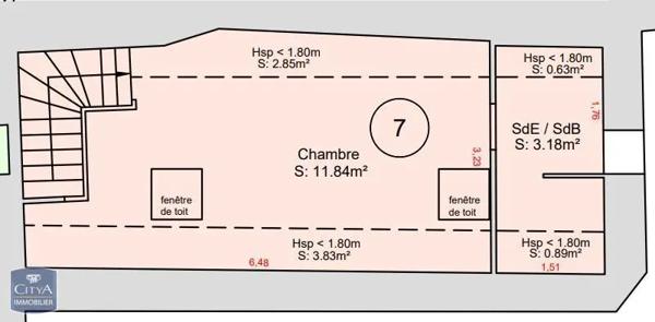 Appartement à vendre 2 pièces 39m²