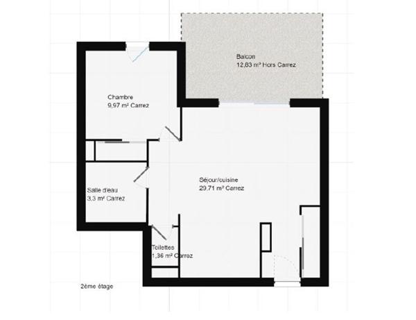 DAX , Appartement, 2 pièces, 44 m², 120 000 € - Réf : 3906-106403
