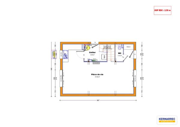 Maison 4 pièces – 85 m² environ à Vitré (ref : 2706)