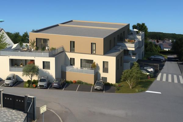 appartement à vendre 2 pièces HETTANGE GRANDE (57) avec une grande terrasse et parking