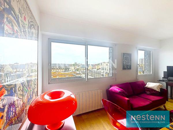 APPARTEMENT DERNIER ÉTAGE VUE PANORAMIQUE SUR SAINT-BRIEUC  GARAGE FERMÉ