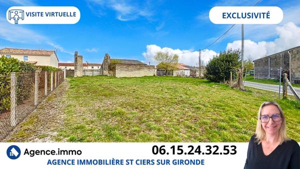 À vendre - Terrain projet construction 673 m² situé à Braud-et-Saint-Louis (33820)