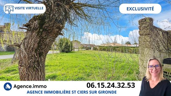 À vendre - Terrain projet construction 673 m² situé à Braud-et-Saint-Louis (33820)