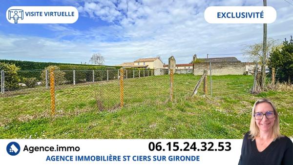 À vendre - Terrain projet construction 673 m² situé à Braud-et-Saint-Louis (33820)