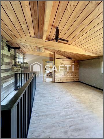 LACANAU VILLE– 170 m² – PISCINE CHAUFFÉE – GARAGE – TERRAIN DE 941 m²