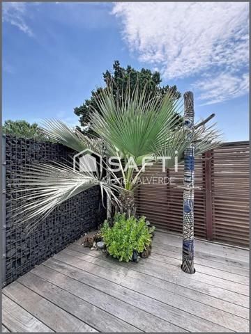 LACANAU VILLE– 170 m² – PISCINE CHAUFFÉE – GARAGE – TERRAIN DE 941 m²
