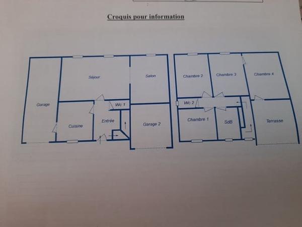 Sauvian (34410) Maison de ville T5/6 / jardin / 2 garages