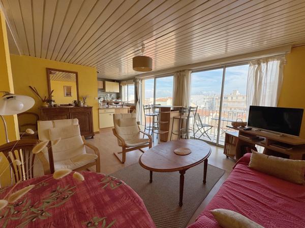 Palavas-les-Flots (34250) Palavas les Flots- Rive droite -Dernier étage- T3 avec balcon vue phare et mer