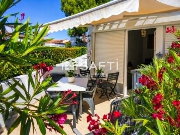 belle petite maisonnette dans résidence avec piscine