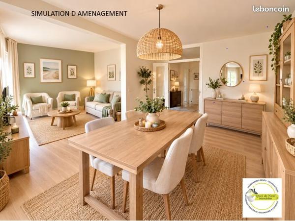 GRAND APPARTEMENT T3/ Beauregard avec garage+cave