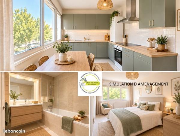 GRAND APPARTEMENT T3/ Beauregard avec garage+cave