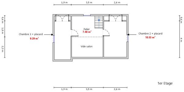 Maison 3 chambres 62m² habitable. Saint-Savin (33920)