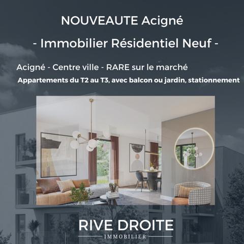 Acigné (35690) ACIGNE - CENTRE VILLE - NOUVEAUTE - T2 et T3 avec balcon, terrasse ou jardin, stationnement