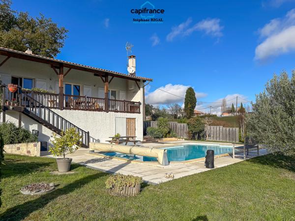 Maison à vendre 5 pièces MONTESQUIEU (82) de 125m2 habitables sur un terrain de 2000m2