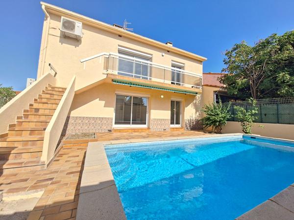 Perpignan SUD Villa 3 faces composée de 2 T4 entièrements rénovés