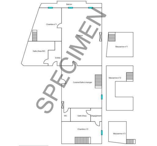 À vendre Appartement T3 de 72m² à MARSEILLE 2E ARRONDISSEMENT