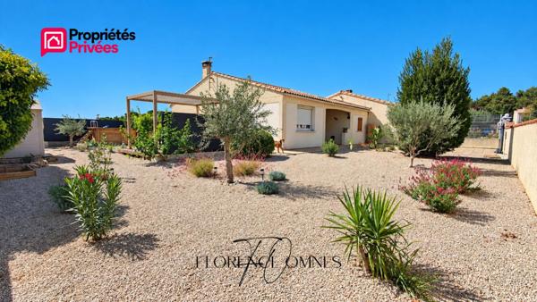 EXCLUSIVITE à LAURE-MINERVOIS - Maison plain pied 81m2, 2 chambres, jardin, piscine