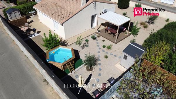 EXCLUSIVITE à LAURE-MINERVOIS - Maison plain pied 81m2, 2 chambres, jardin, piscine