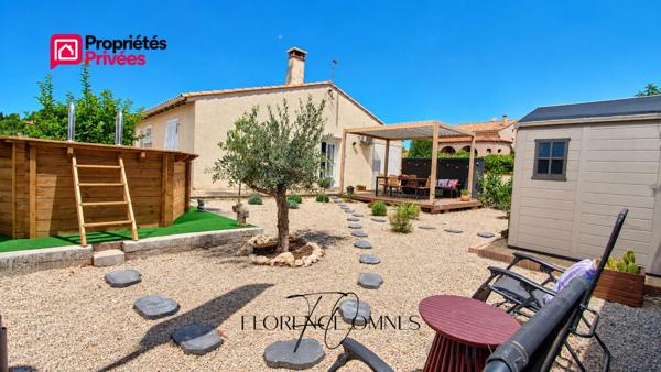 EXCLUSIVITE à LAURE-MINERVOIS - Maison plain pied 81m2, 2 chambres, jardin, piscine