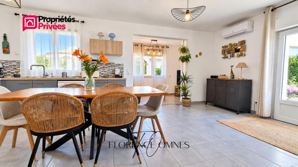 EXCLUSIVITE à LAURE-MINERVOIS - Maison plain pied 81m2, 2 chambres, jardin, piscine