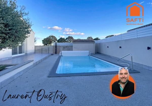 Villa contemporaine avec piscine à Tourbes