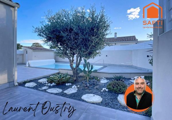 Villa contemporaine avec piscine à Tourbes