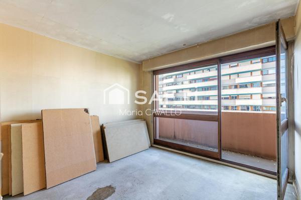 2 PIECES LUMINEUX AVEC BALCON EN ETAGE ELEVE