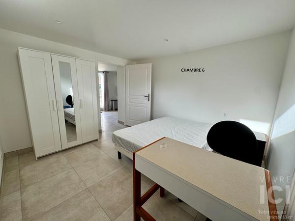 Chambres meublées en colocation proche écoles à Gachet