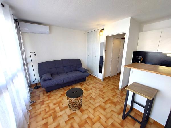 A louer à l'année en meublé La Grande Motte 1 pièce(s) 18.31 m2
