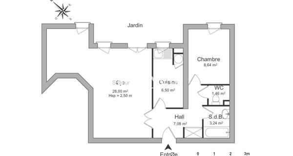 Location Appartement 2 pièces 53.69 m² - Draveil 91210