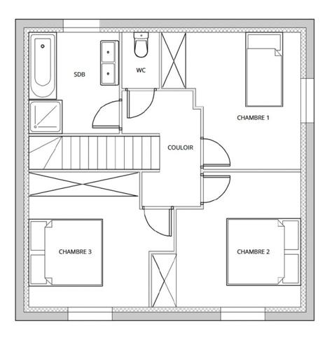 Projet de construction Maison T4 neuve sur 464m² - Montberon