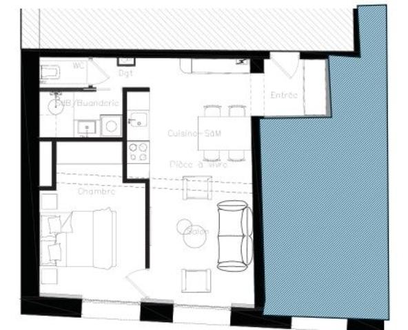 T2 - 35m² - rue du temple