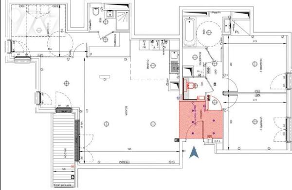 NEUILLY SUR SEINE - ILE DE LA JATTE - 4 PIECES AVEC BALCON/LOGGIA. ETAGE ELEVE.