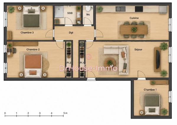 Appartement à vendre 4 pièces de 89 m²
