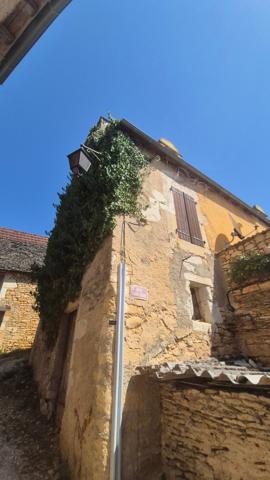 Belle maison en pierre au coeur du Périgord noir avec cour intérieur et belle vue dans un village