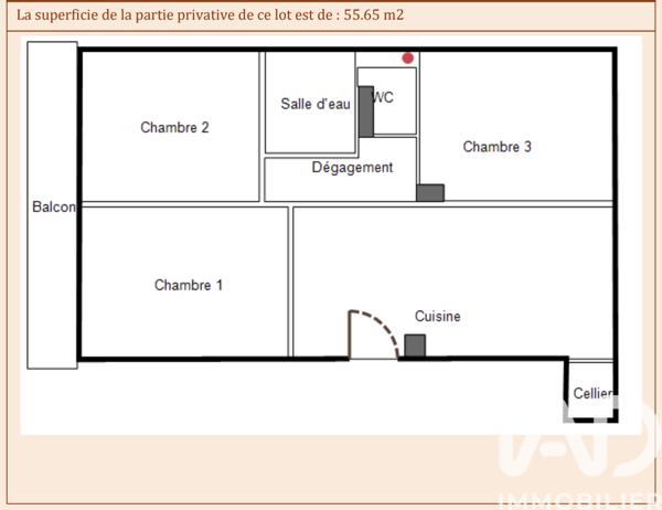 Appartement à vendre 4 pièces 55 m² Fontenay-le-Fleury