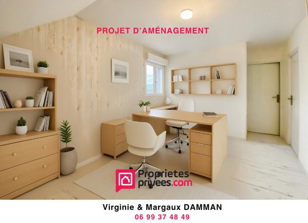 Maison moderne avec espace de vie ouvert et 3 chambres