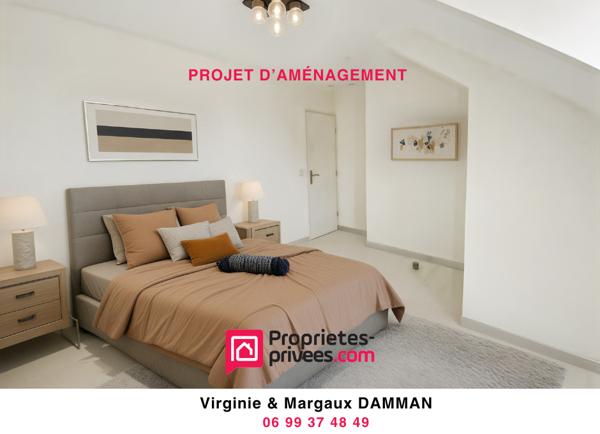 Maison moderne avec espace de vie ouvert et 3 chambres