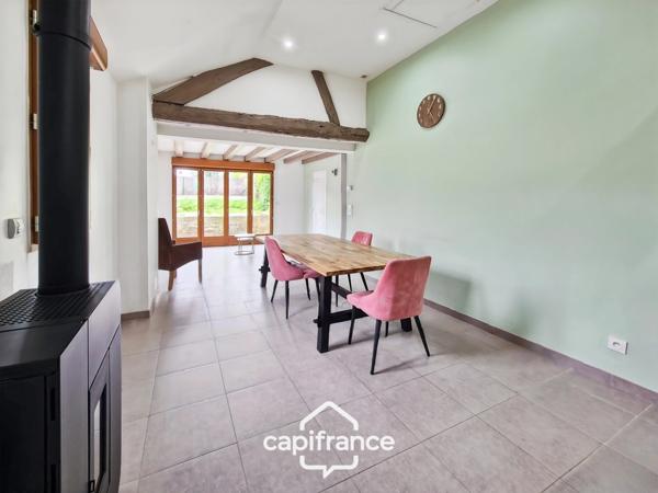 Longère rénovée 4p 93m², 2 suites, jardin à VILLEMARECHAL (77)