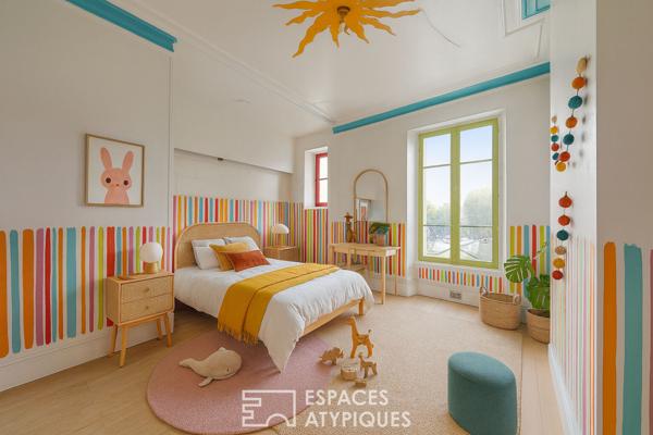 Appartement en duplex à rénover avec parc commun